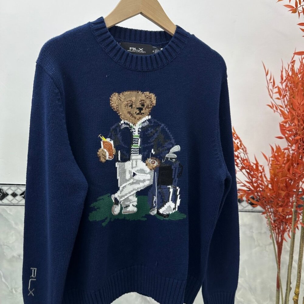 Ralph Lauren Blue Sweater with BearMotif